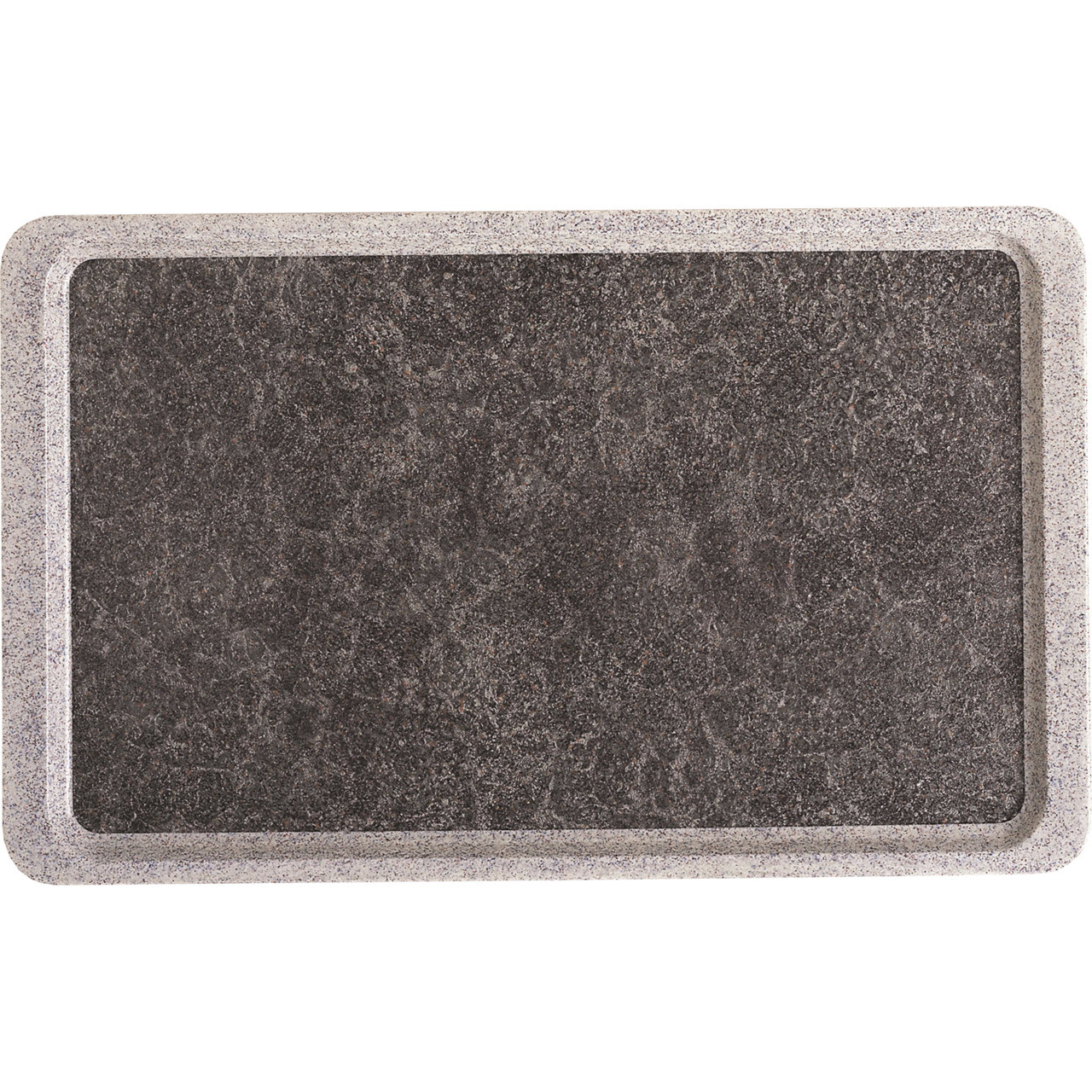 GN-Tablett Polyester Deko glatt GN 1/1 530 x 325 mm Titan auf granit